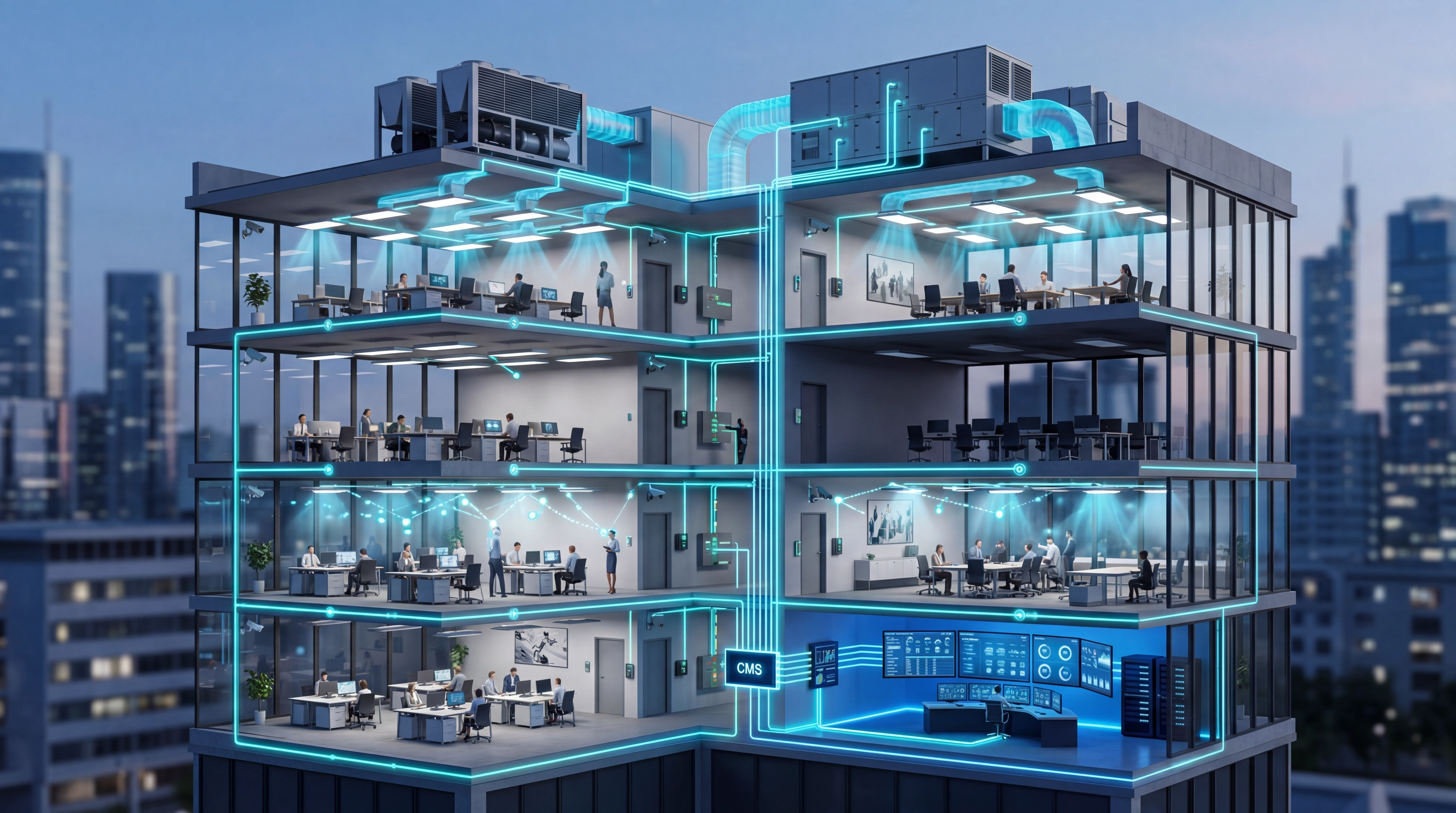 智慧建築 BA 系統案例:整合 HVAC 空調、照明與電力監控的 OPC 通訊解決方案