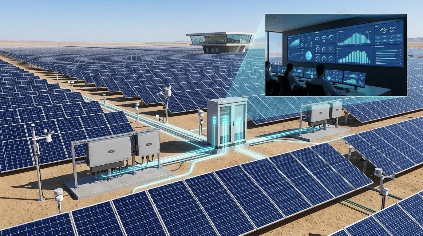 綠能應用案例:Modbus OPC Server 用於大型太陽能電廠逆變器數據採集與監控